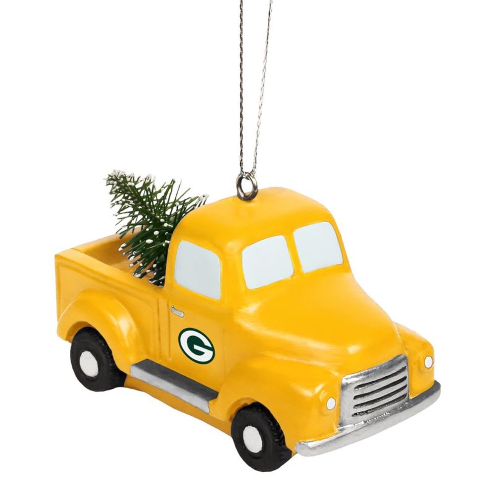 Green Bay Packers Truck with Tree Ornament, Green